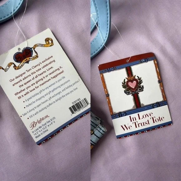 NWT Brighton In Love We Trust Tote - Picture 5 of 7